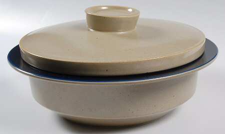 Blue Water 3 Quart Round Covered Casserole