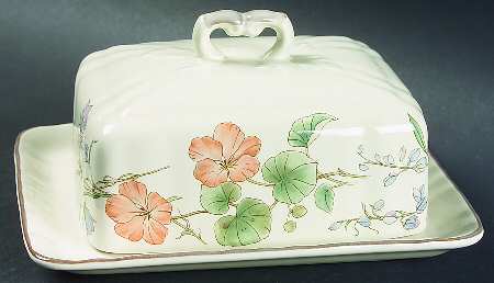 Botanical Bouquet Square Covered Butter