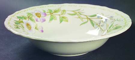 Botanical Bouquet Rim Fruit/Dessert (Sauce) Bowl