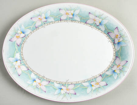 Bonne Fleur 14" Oval Serving Platter