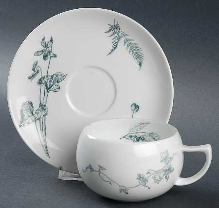Botanique Flat Cup & Saucer Set by Mikasa