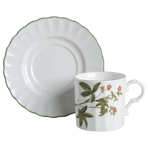 Botany Flat Cup & Saucer Set