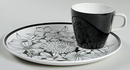 Bouquet Snack Plate & Cup Set