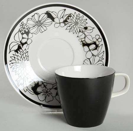 Bouquet Flat Cup & Saucer Set by Mikasa