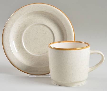 Boutique Flat Cup & Saucer Set