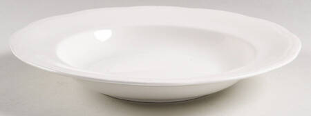Bone White Large Rim Soup Bowl