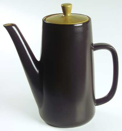 Bronze Green Coffee Pot & Lid
