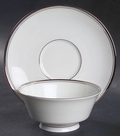 Briarcliffe Footed Cream Soup Bowl & Saucer Set