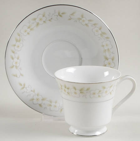 Brigadoon Footed Cup & Saucer Set