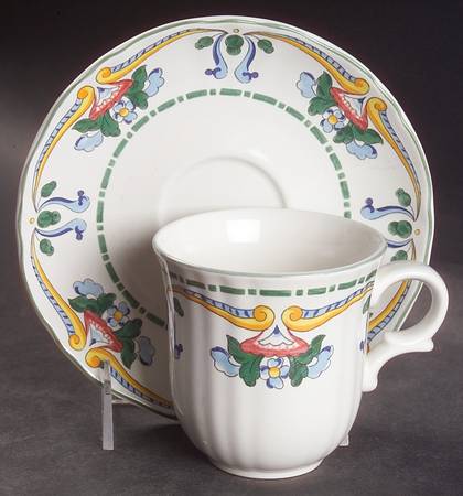 Brindisi Flat Cup & Saucer Set
