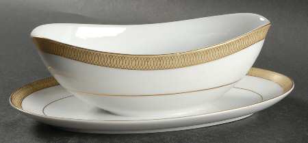 Bristol Gravy Boat with Attached Underplate