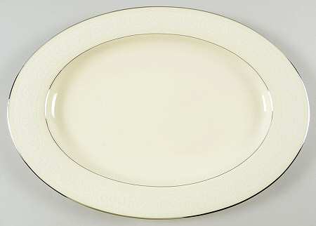 Bridal Lace 15" Oval Serving Platter