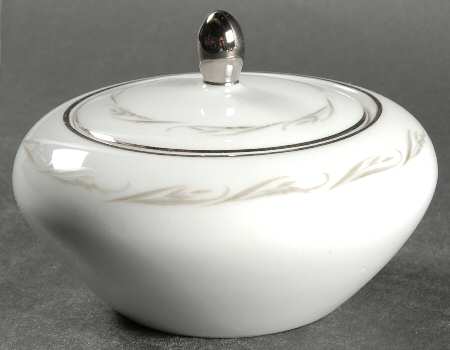 Bridal Lace Sugar Bowl & Lid