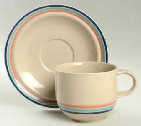 Broadway Flat Cup & Saucer Set