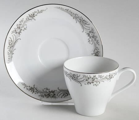 Brocade Flat Cup & Saucer Set