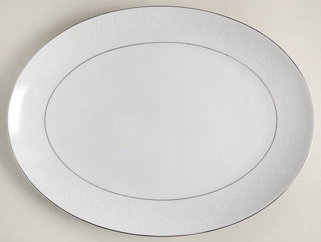Bridal Veil 16" Oval Serving Platter