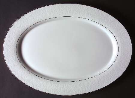 Bridal Veil 16" Oval Serving Platter