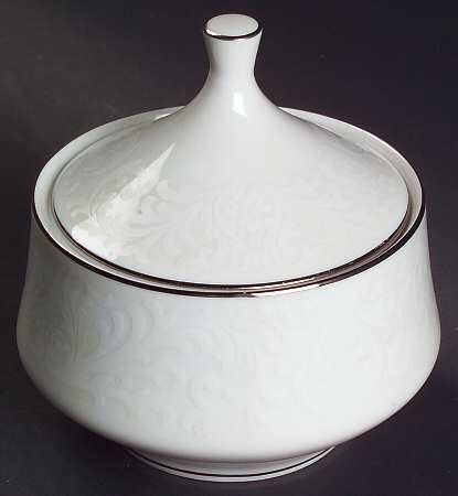Bridal Veil Sugar Bowl & Lid
