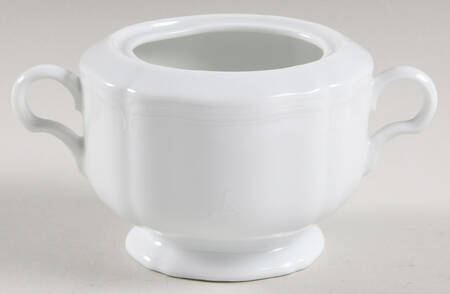 Bridal Veil White Sugar Bowl No Lid