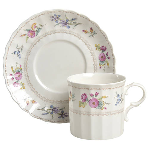 Brywood Flat Cup & Saucer Set
