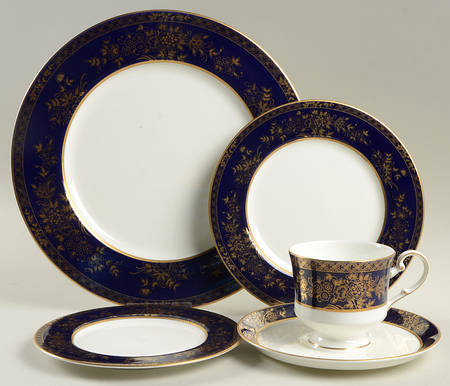 Buckingham Cobalt Blue 5 Piece Place Setting