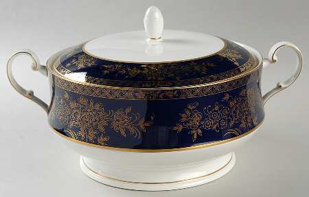 Buckingham Cobalt Blue Round Covered Vegetable