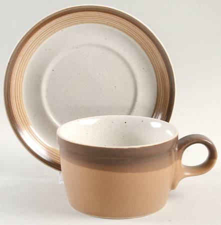 Buckskin Flat Cup & Saucer Set