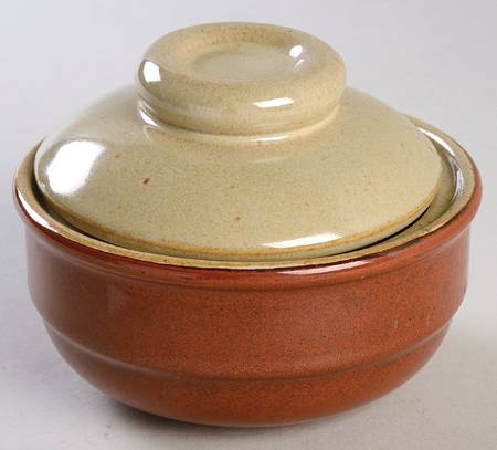 Burgundy Sugar Bowl & Lid