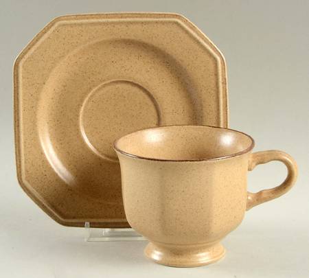 California Casuals Footed Cup & Saucer Set