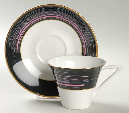 Cadence Flat Cup & Saucer Set by Mikasa