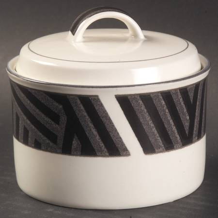 Calypso Black Sugar Bowl & Lid