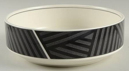 Calypso Black 8" Round Vegetable Bowl