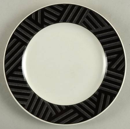 Calypso Black Salad Plate