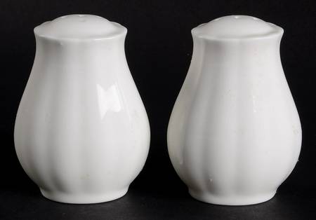 Cameo White Salt & Pepper Set