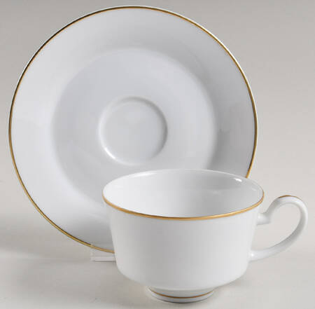 Canterbury Flat Cup & Saucer Set