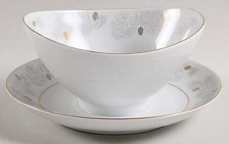 Catalina Pine Gravy Boat with Attached Underplate