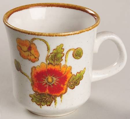 California Poppies Flat Cup