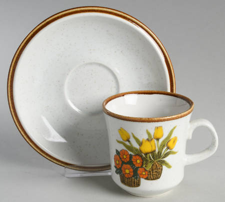 Cache Pots Flat Cup & Saucer Set