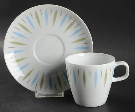Carrousel Flat Cup & Saucer Set
