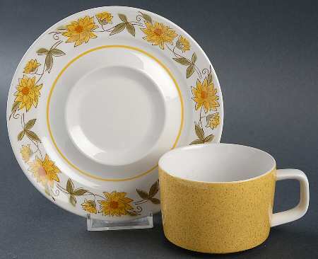 Caracas Flat Cup & Saucer Set