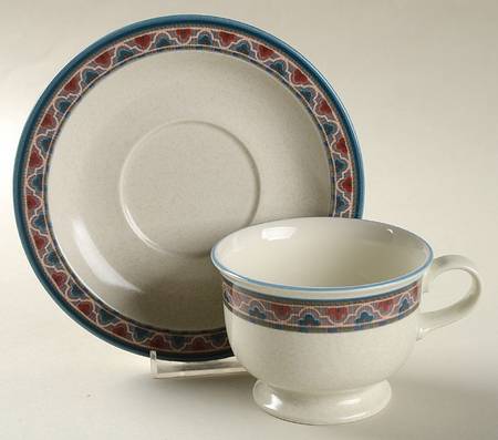 Caravan Footed Cup & Saucer Set