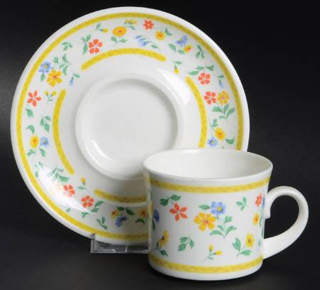 Carefree Flat Cup & Saucer Set