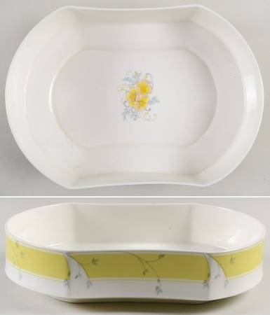 Caress 10" Oval Vegetable Bowl by Mikasa