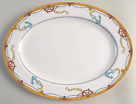 Captain's Table 14" Oval Serving Platter