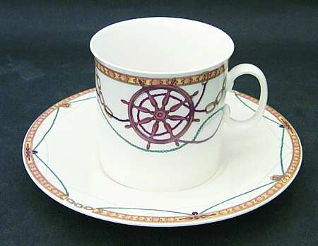 Captain's Table Flat Cup & Saucer Set