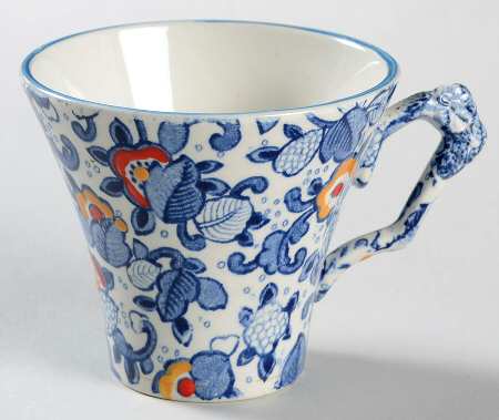 Cathay Blue Multicolor Flat Cup
