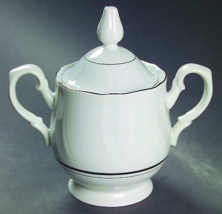 Caviar Sugar Bowl & Lid by Mikasa