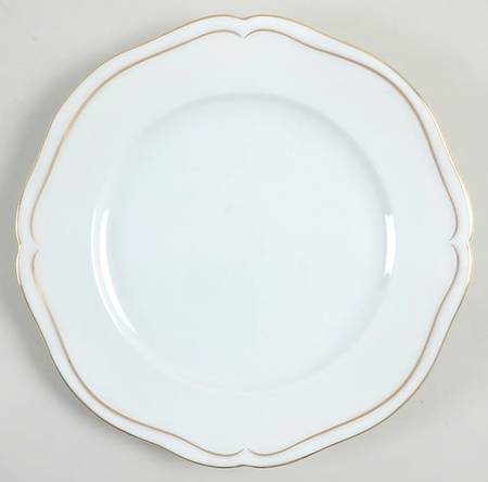 Cavalier White Salad Plate