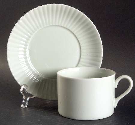 Celadon Green Flat Cup & Saucer Set