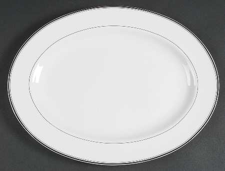 Century Platinum 14" Oval Serving Platter